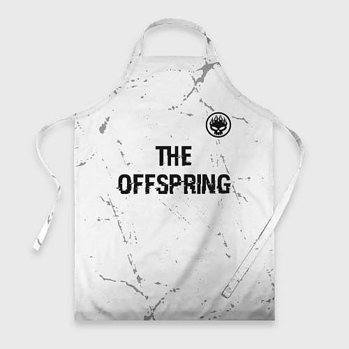 Фартук The Offspring glitch на светлом фоне: символ сверх / 3D-принт – фото 1