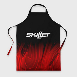 Фартук кулинарный Skillet red plasma, цвет: 3D-принт