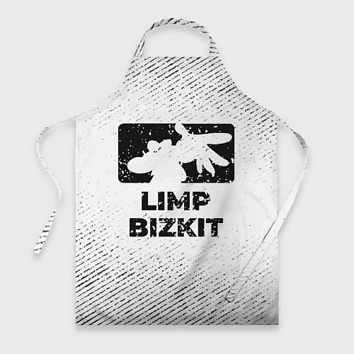 Фартук Limp Bizkit с потертостями на светлом фоне / 3D-принт – фото 1