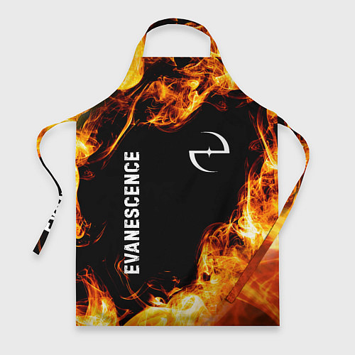 Фартук Evanescence и пылающий огонь / 3D-принт – фото 1