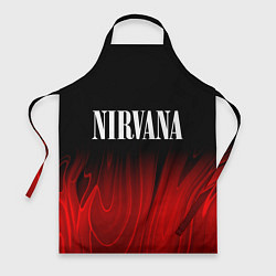 Фартук кулинарный Nirvana red plasma, цвет: 3D-принт