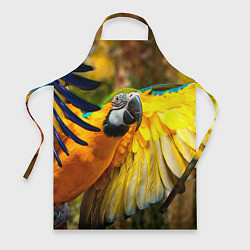 Фартук кулинарный Взлёт попугая, цвет: 3D-принт