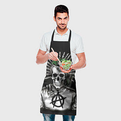 Фартук кулинарный Панк анархист, цвет: 3D-принт — фото 2