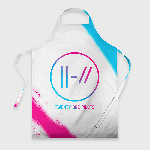 Фартук Twenty One Pilots neon gradient style / 3D-принт – фото 1