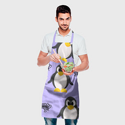 Фартук кулинарный Пингвин и веточка, цвет: 3D-принт — фото 2