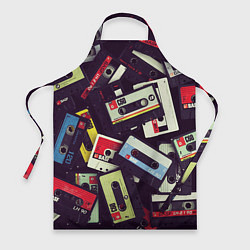 Фартук кулинарный Кассета 90-е, цвет: 3D-принт