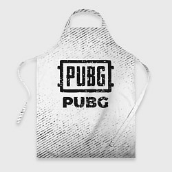 Фартук кулинарный PUBG с потертостями на светлом фоне, цвет: 3D-принт