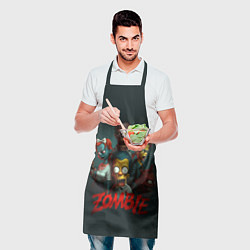 Фартук кулинарный Zombie simpsons, цвет: 3D-принт — фото 2