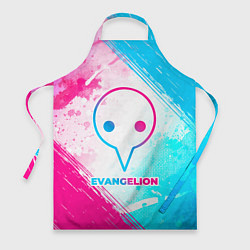 Фартук кулинарный Evangelion neon gradient style, цвет: 3D-принт