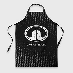 Фартук кулинарный Great Wall с потертостями на темном фоне, цвет: 3D-принт