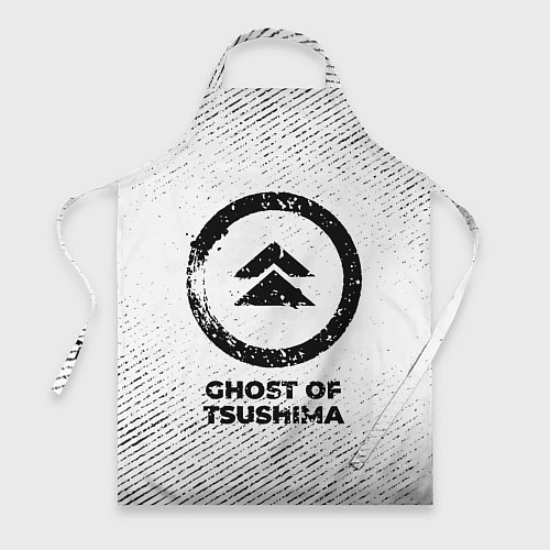 Фартук Ghost of Tsushima с потертостями на светлом фоне / 3D-принт – фото 1