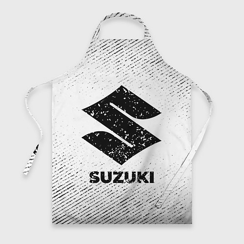 Фартук Suzuki с потертостями на светлом фоне / 3D-принт – фото 1