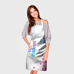 Фартук кулинарный Ozzy Osbourne neon gradient style: надпись, символ, цвет: 3D-принт — фото 2
