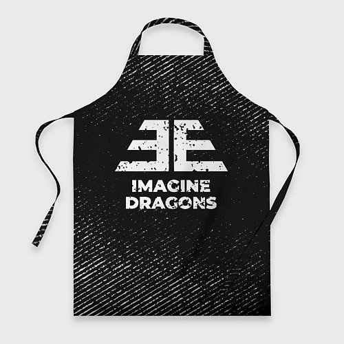 Фартук Imagine Dragons с потертостями на темном фоне / 3D-принт – фото 1