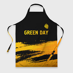 Фартук кулинарный Green Day - gold gradient: символ сверху, цвет: 3D-принт