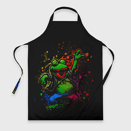 Фартук Лягушонок Пепе веселится с граффити / 3D-принт – фото 1