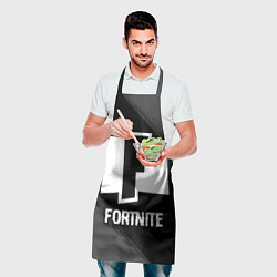 Фартук кулинарный Fortnite glitch на темном фоне, цвет: 3D-принт — фото 2