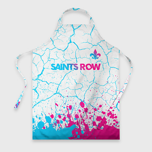 Фартук Saints Row neon gradient style: символ сверху / 3D-принт – фото 1