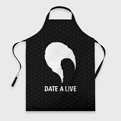 Фартук кулинарный Date A Live glitch на темном фоне, цвет: 3D-принт