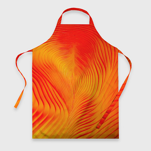 Фартук Фантазия в красном и желтом / 3D-принт – фото 1