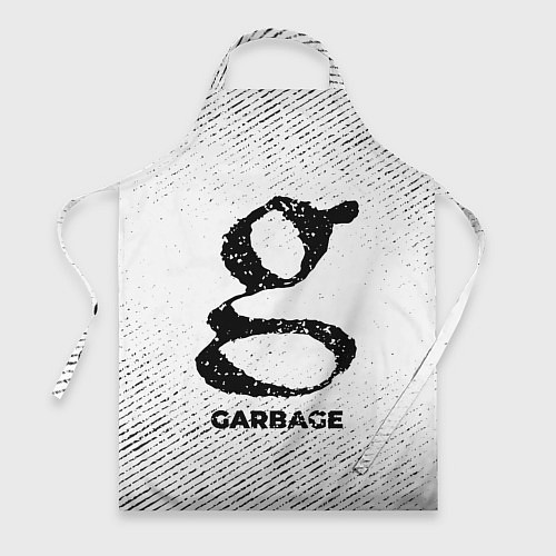 Фартук Garbage с потертостями на светлом фоне / 3D-принт – фото 1