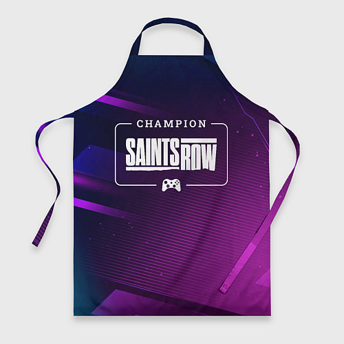 Фартук Saints Row gaming champion: рамка с лого и джойсти / 3D-принт – фото 1
