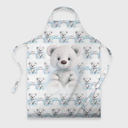 Фартук кулинарный Плюшевый белый медведь, цвет: 3D-принт