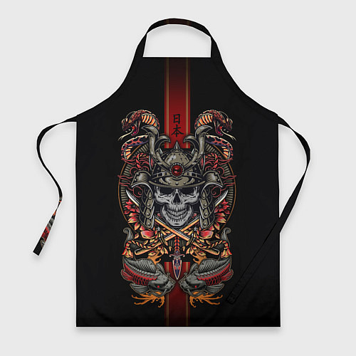 Фартук Samurai skull / 3D-принт – фото 1