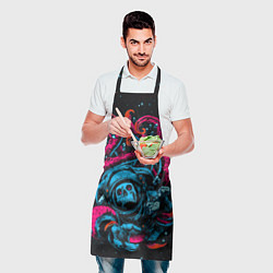 Фартук кулинарный Космический монстр, цвет: 3D-принт — фото 2