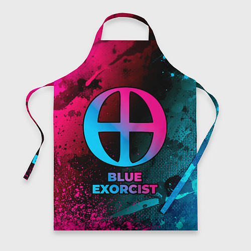 Фартук Blue Exorcist - neon gradient / 3D-принт – фото 1