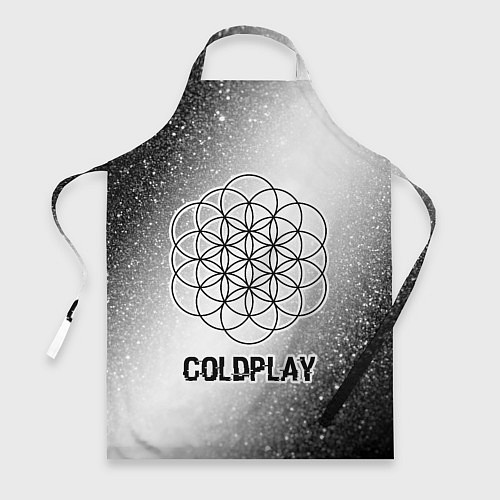 Фартук Coldplay glitch на светлом фоне / 3D-принт – фото 1