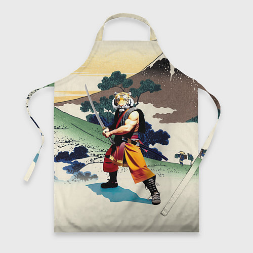 Фартук Tiger samurai - Japan - neural network / 3D-принт – фото 1
