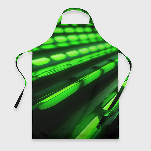 Фартук Green neon abstract / 3D-принт – фото 1