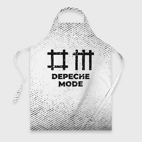 Фартук Depeche Mode с потертостями на светлом фоне / 3D-принт – фото 1