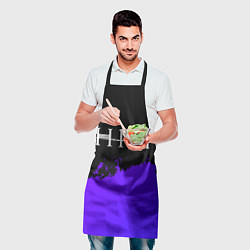 Фартук кулинарный HIM purple grunge, цвет: 3D-принт — фото 2