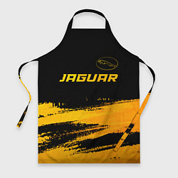 Фартук кулинарный Jaguar - gold gradient: символ сверху, цвет: 3D-принт