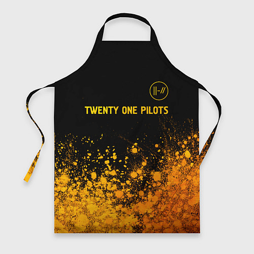 Фартук Twenty One Pilots - gold gradient: символ сверху / 3D-принт – фото 1