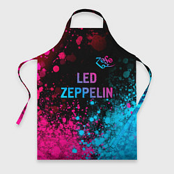 Фартук Led Zeppelin - neon gradient: символ сверху