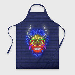 Фартук кулинарный Неоновый японский дракон, цвет: 3D-принт