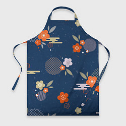 Фартук кулинарный Орнамент японского кимоно, цвет: 3D-принт
