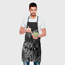 Фартук кулинарный Киберпанк-модерн, цвет: 3D-принт — фото 2