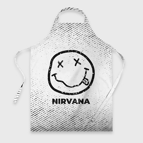 Фартук Nirvana с потертостями на светлом фоне / 3D-принт – фото 1