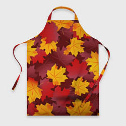 Фартук кулинарный Кленовые листья паттерном, цвет: 3D-принт