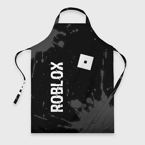 Фартук Roblox glitch на темном фоне: надпись, символ / 3D-принт – фото 1