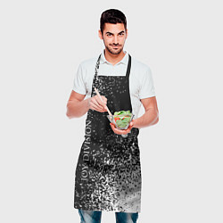 Фартук кулинарный Joy Division и рок символ на темном фоне, цвет: 3D-принт — фото 2