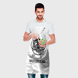 Фартук кулинарный Motorhead glitch на светлом фоне, цвет: 3D-принт — фото 2