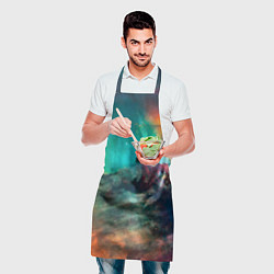 Фартук кулинарный Аморфный цветастый космос, цвет: 3D-принт — фото 2