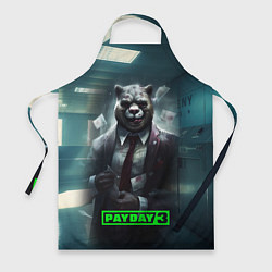 Фартук кулинарный Payday 3 crazy bear, цвет: 3D-принт