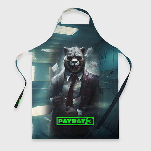 Фартук Payday 3 crazy bear / 3D-принт – фото 1