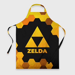 Фартук кулинарный Zelda - gold gradient, цвет: 3D-принт
